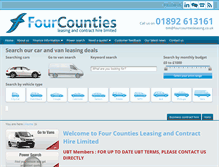 Tablet Screenshot of fourcountiesleasing.co.uk